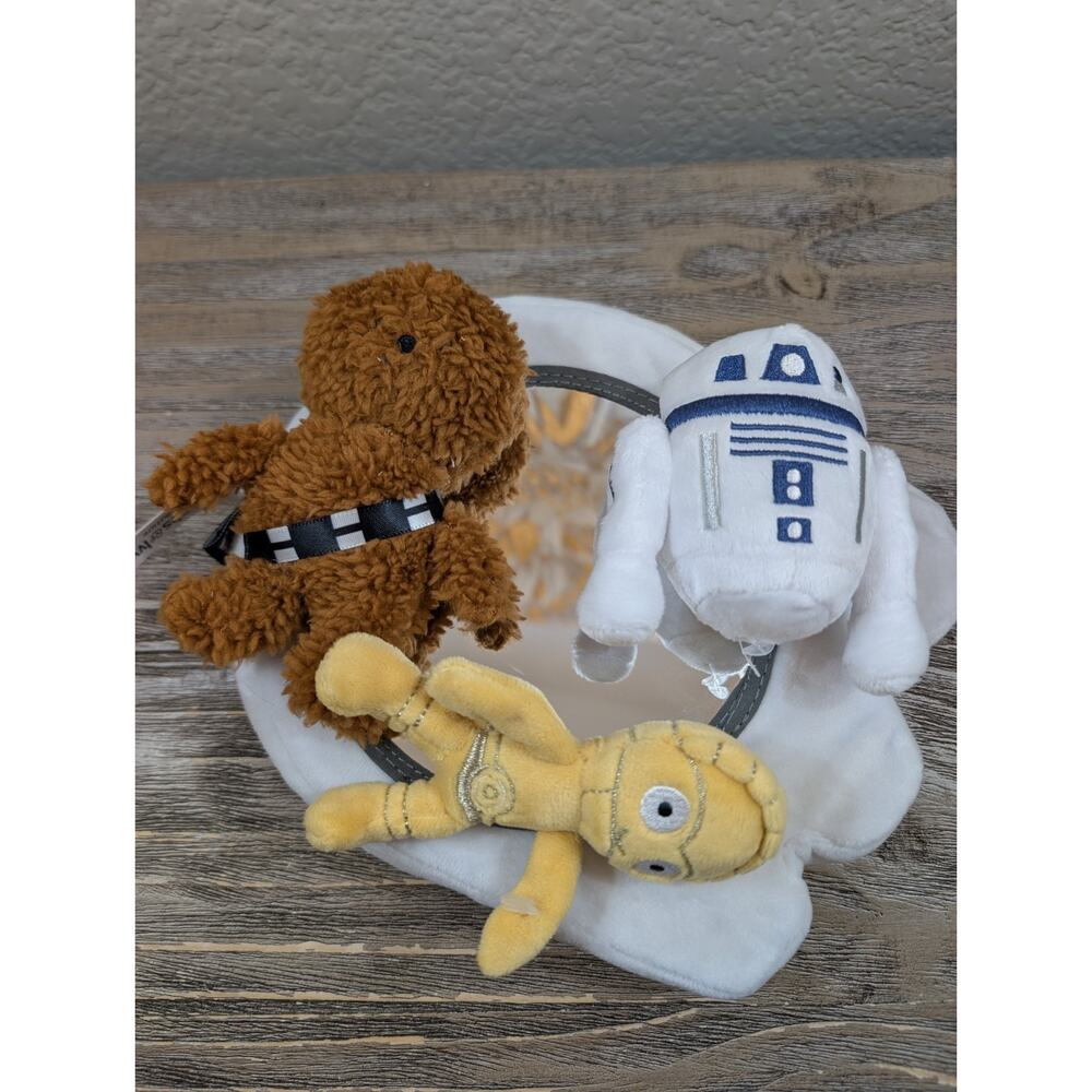 Lambs & Ivy Star Wars Millennium Falcon Baby Crib Mobile Toy Plush R2D2 C3PO